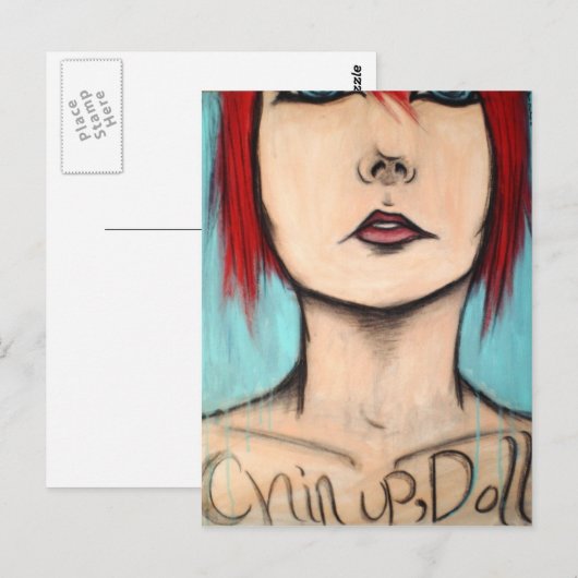 Chin Up, Doll Briefkaart (Voorkant / Achterkant)