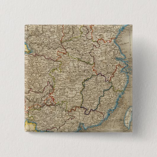 China 12 vierkante button 5,1 cm (Voorkant)