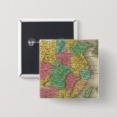 China 14 vierkante button 5,1 cm (Voorkant /achterkant)