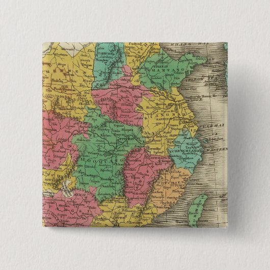 China 14 vierkante button 5,1 cm (Voorkant)