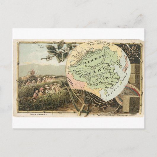 China, 1889  kaart (Voorkant)