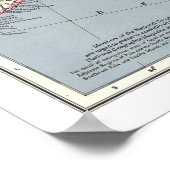 " China: 1945 - Gedetailleerde kaart ... Poster (Hoek)