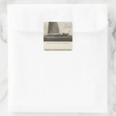 China 3 vierkante sticker (Tas)
