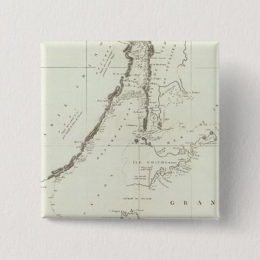 China 4 vierkante button 5,1 cm (Voorkant)