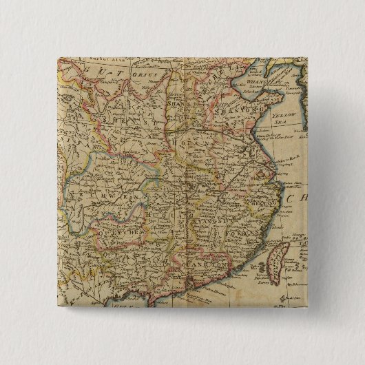 China 5 vierkante button 5,1 cm (Voorkant)