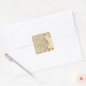 China 5 vierkante sticker (Envelop)