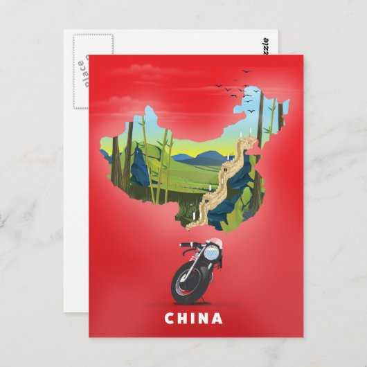 China Afbeelding reisposter Briefkaart (Voorkant / Achterkant)
