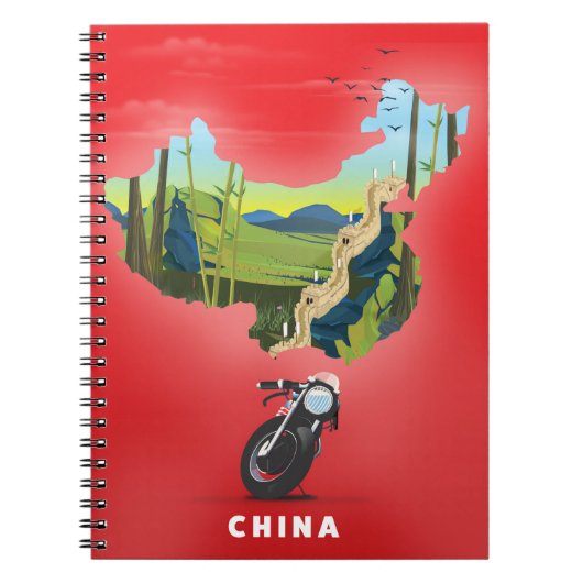 China Afbeelding reisposter Notitieboek (Voorkant)