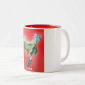 China Afbeelding reisposter Tweekleurige Koffiemok (Voorkant rechts)