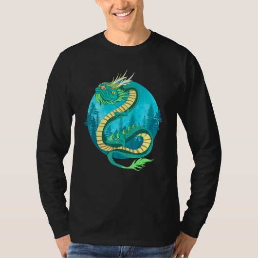 China Asian Culture Mythical CreatNatuur Chine T-shirt (Voorkant)