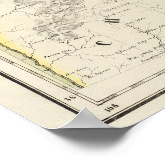 China, Azië 59 Poster (Hoek)