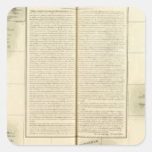 China, Azië 88 Vierkante Sticker (Voorkant)