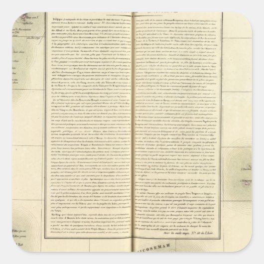 China, Azië 88 Vierkante Sticker (Voorkant)