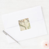 China, Azië 97 Vierkante Sticker (Envelop)