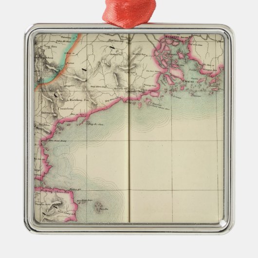 China, Azië 98 Metalen Ornament (Voorkant)