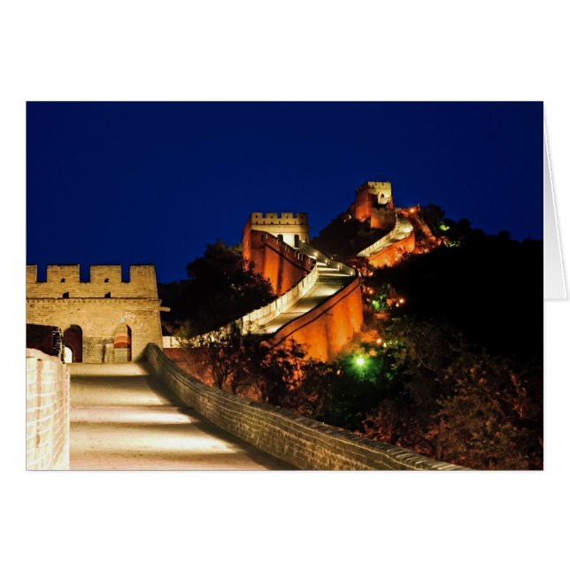 China, Badaling, Grote Muur, uitzicht op (Voorkant Horizontaal)