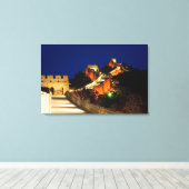 China, Badaling, Grote Muur, uitzicht op Canvas Afdruk (Insitu (Houten vloer))