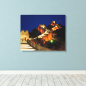 China, Badaling, Grote Muur, uitzicht op Canvas Afdruk (Insitu (Houten vloer))