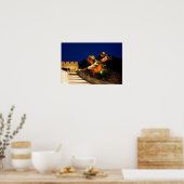 China, Badaling, Grote Muur, uitzicht op Poster (Keuken)