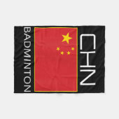 China Badminton Team Fan Gift Chinese atleet Chn Fleece Deken (Voorkant (Horizontaal))