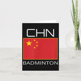 China Badminton Team Fan Gift Chinese atleet Chn Kaart