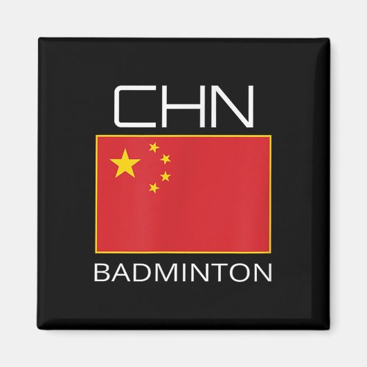 China Badminton Team Fan Gift Chinese atleet Chn Magneet (Voorkant)