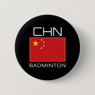 China Badminton Team Fan Gift Chinese atleet Chn Ronde Button 5,7 Cm