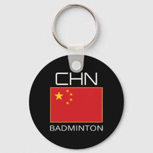 China Badminton Team Fan Gift Chinese atleet Chn Sleutelhanger