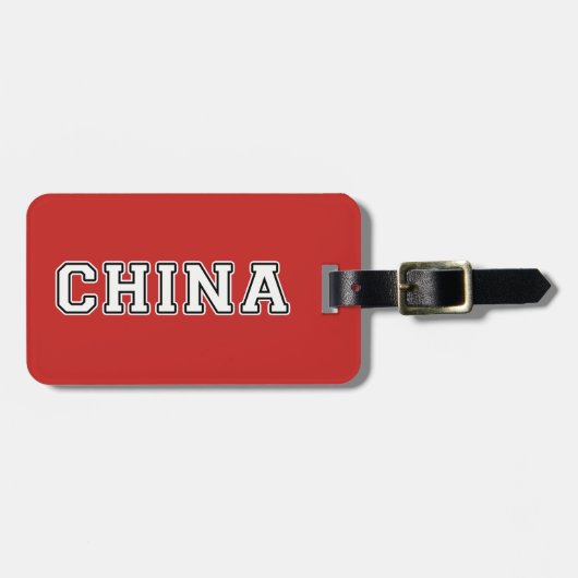 China Bagagelabel (Voorkant horizontaal)