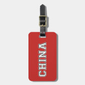 China Bagagelabel (Voorkant verticaal)