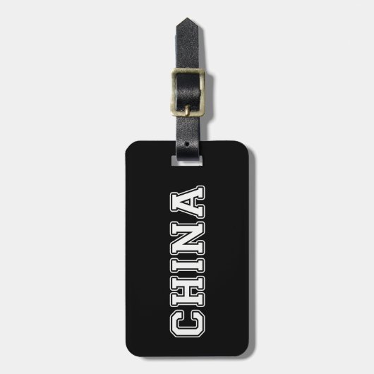 China Bagagelabel (Voorkant verticaal)