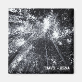 China, Bamboe Forest (Fridge Magnet) Magneet (Voorkant)