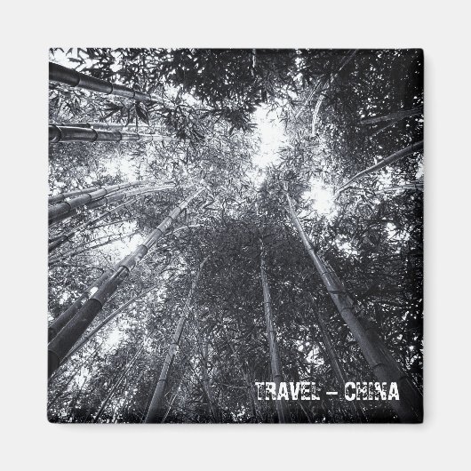 China, Bamboe Forest (Fridge Magnet) Magneet (Voorkant)