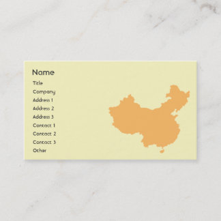 China - Bedrijven Visitekaartje