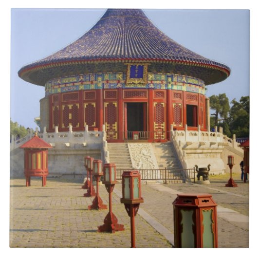 China, Beijing, Tian Tan Park, tempel van de hemel Tegeltje (Voorkant)