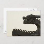 China, Beijing traditionele draak sculptuur Briefkaart (Voorkant / Achterkant)