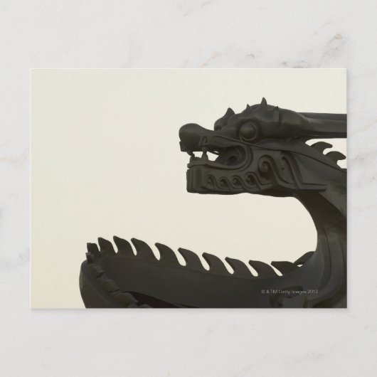 China, Beijing traditionele draak sculptuur Briefkaart (Voorkant)