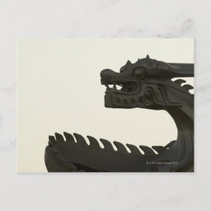 China, Beijing traditionele draak sculptuur Briefkaart