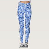 China blauwe en witte Leggings (Voorkant)