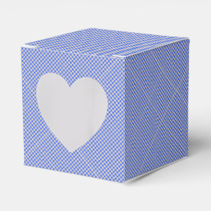 China Blauwe Houndstooth Favor Doos Bedankdoosjes