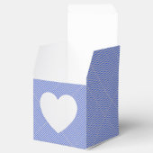 China Blauwe Houndstooth Favor Doos Bedankdoosjes (Geopend)