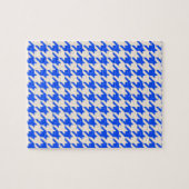 China Blauwe Houndstooth Legpuzzel (Horizontaal)