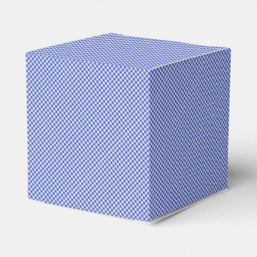 China Blue Houndstooth Favor Box Bedankdoosjes (Achterkant)