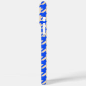 China Blue Houndstooth Samsung Galaxy S9 Hoesje (Achterkant / Links)