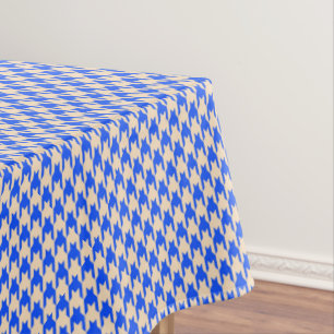 China Blue Houndstooth Tafelkleed