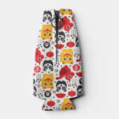 China boft kat, draak en panda flesjeskoeler (Achterkant)