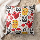 China boft kat, draak en panda kussen (Deken)