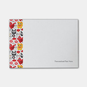 China boft kat, draak en panda post-it® notes