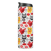 China boft kat, draak en panda thermosbeker (Geroteerd rechts)