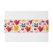 China boft kat, draak en panda uitnodigingen wikkel (Achterkant Voorbeeld)